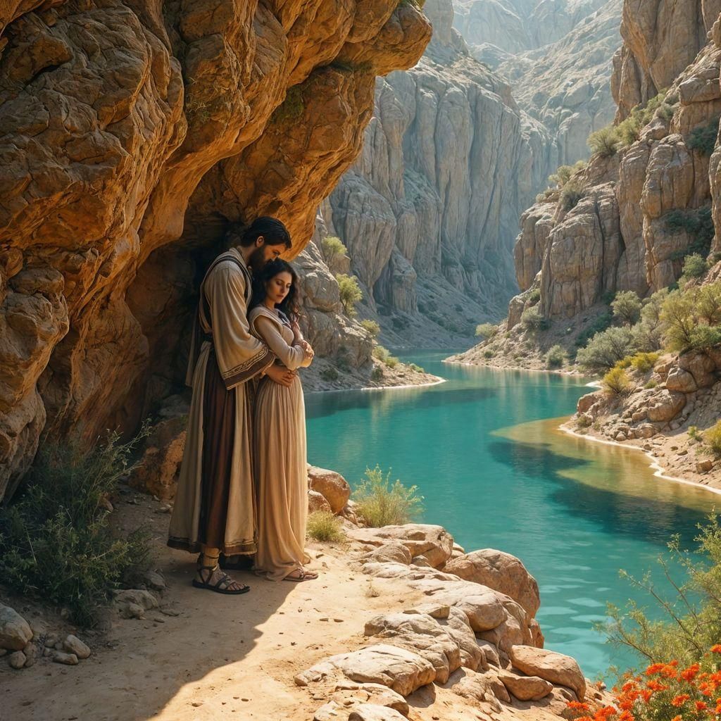 Ancient Desert Oasis in 33 AD: A Mysterious Encounter