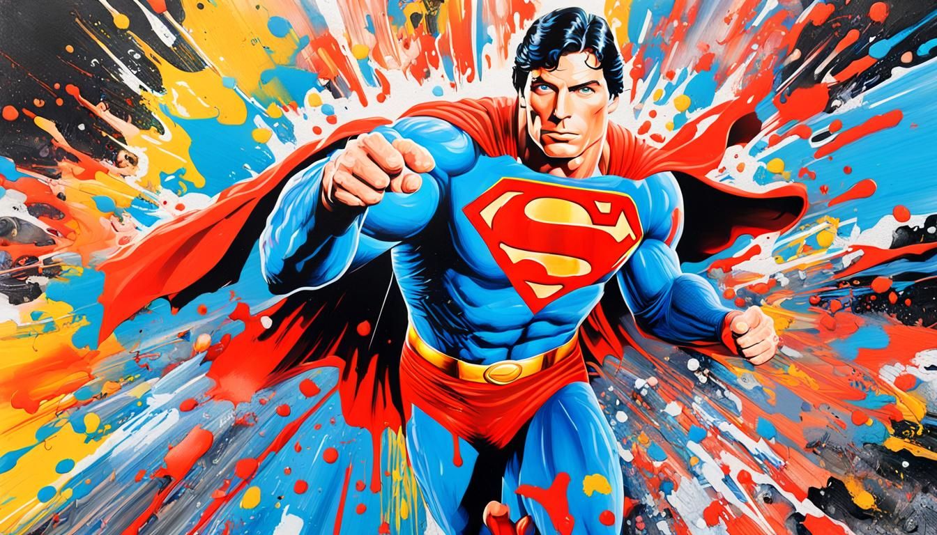 Superman Graffiti Art: Christopher Reeve in Street Style