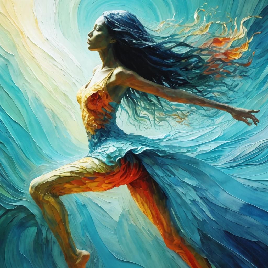 Monstrous Beauty in Expressionist Impasto Style