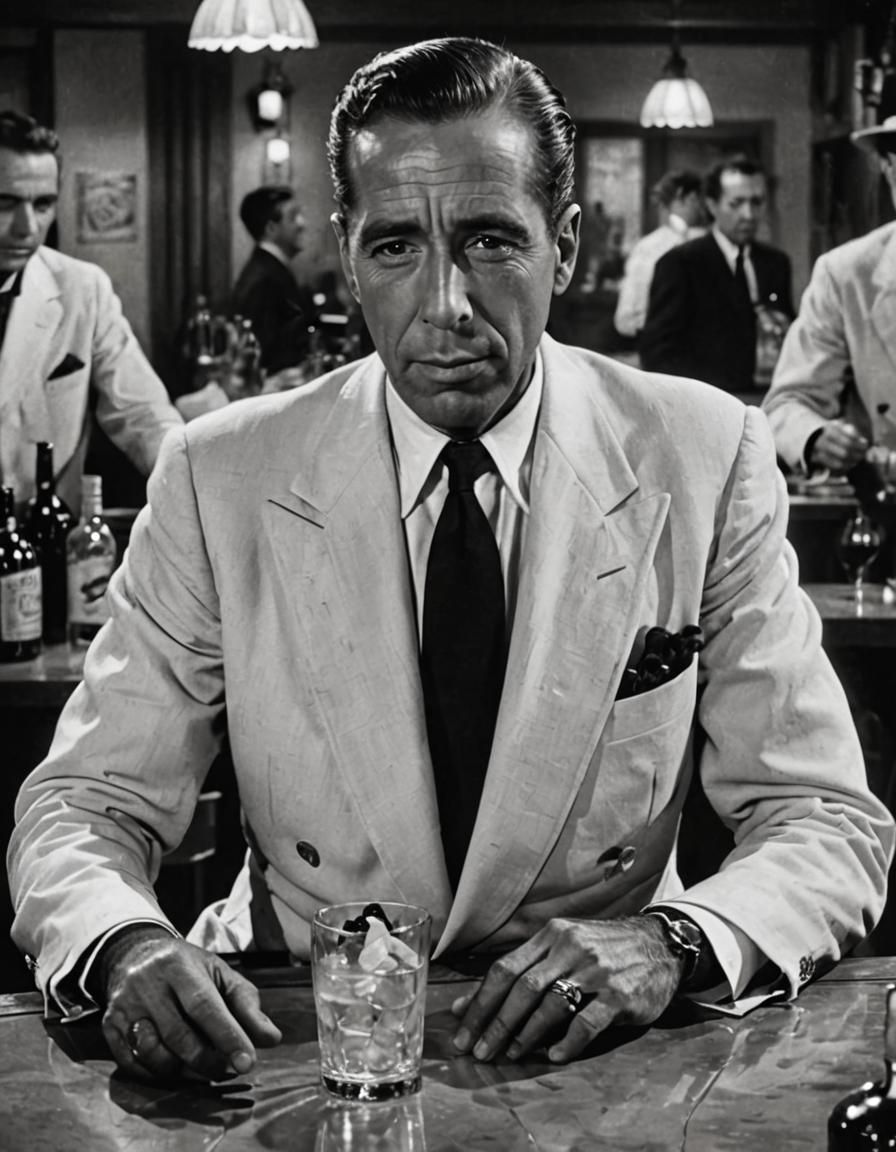 Humphrey Bogart as Rick Blaine in Casablanca