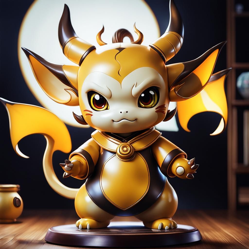 Demonic Porcelain Raichu Doll: Anime Style
