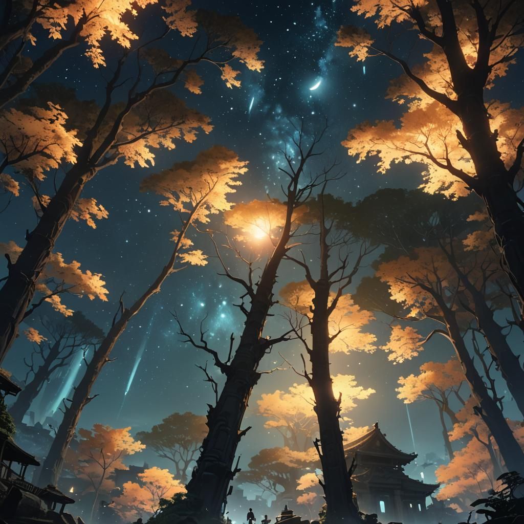 Magical Night: Dark Fantasy Anime Art