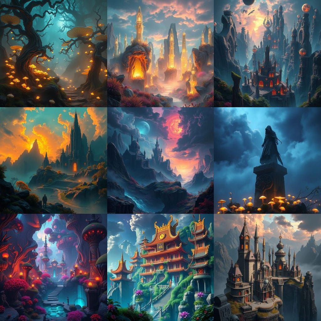 Fantastical World Portrayed in Intricate Detail