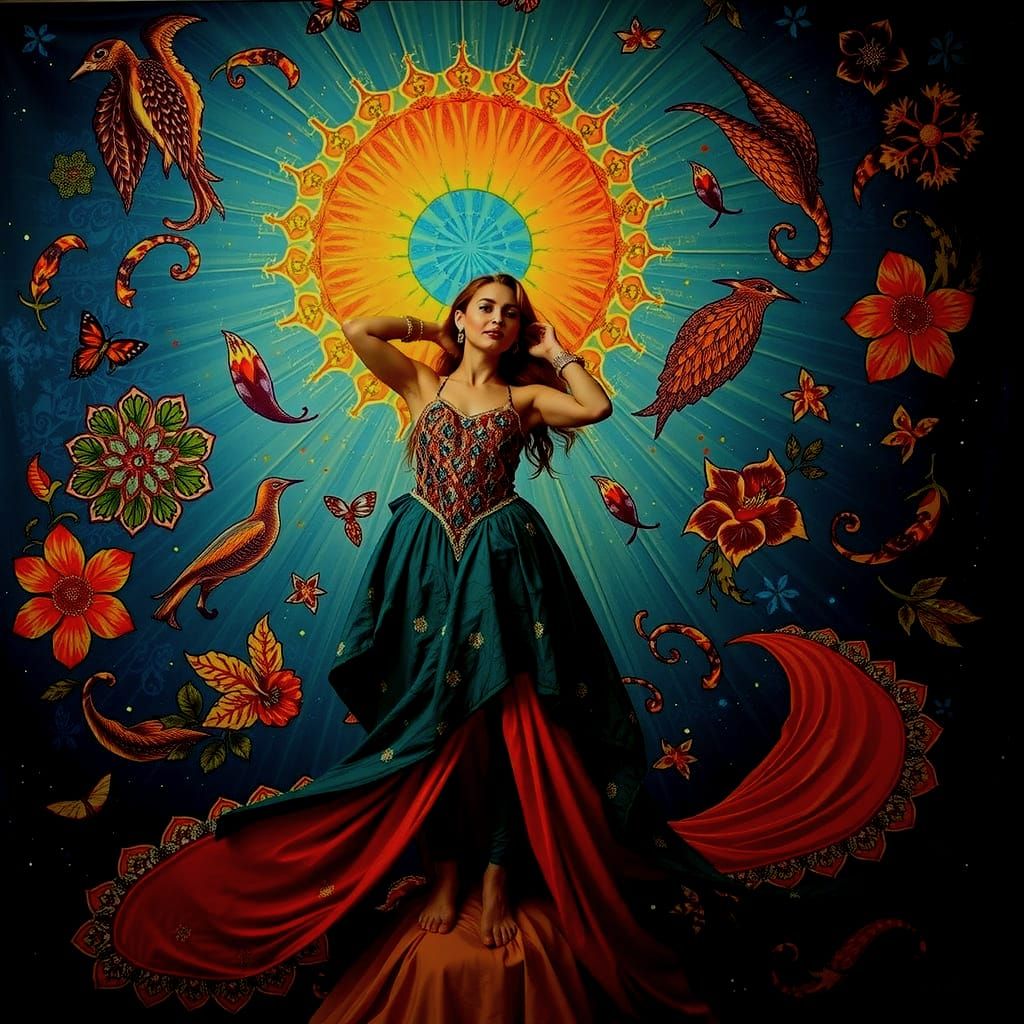 Psychedelic Garden of Cosmic Mystery