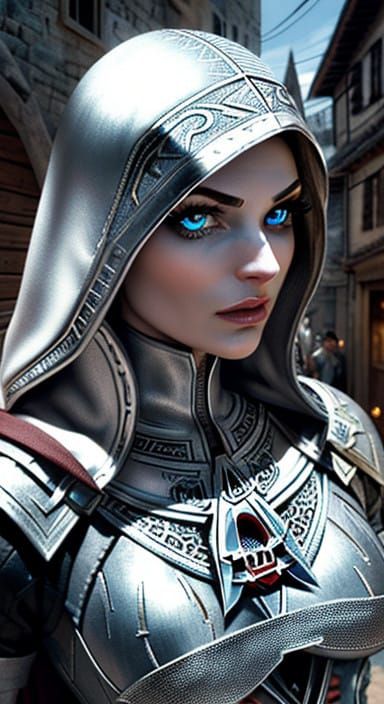 Silver Valkyrie in Midnight Battle Scene