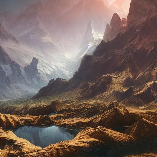 Mountains of Truth: Fantasy Concept Art in 8k