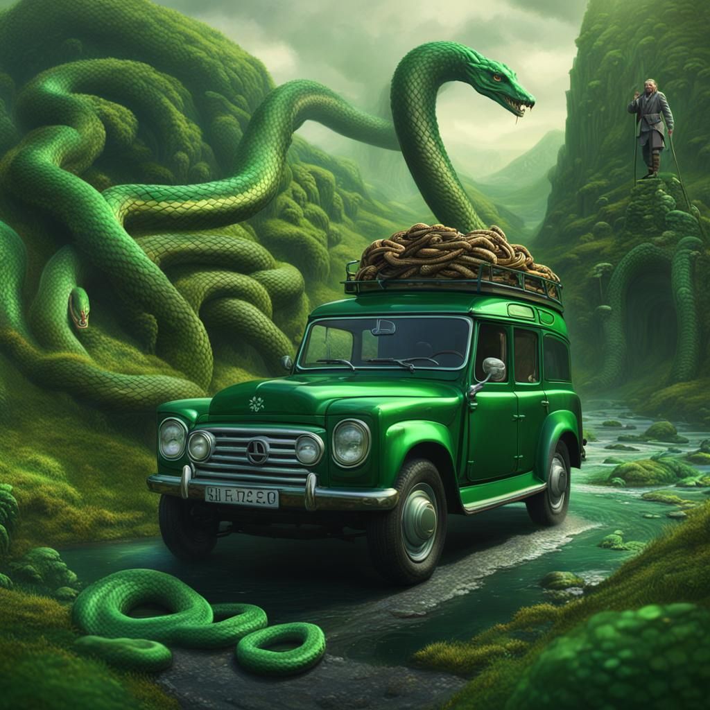 St Patrick Drives Snakes from Ireland