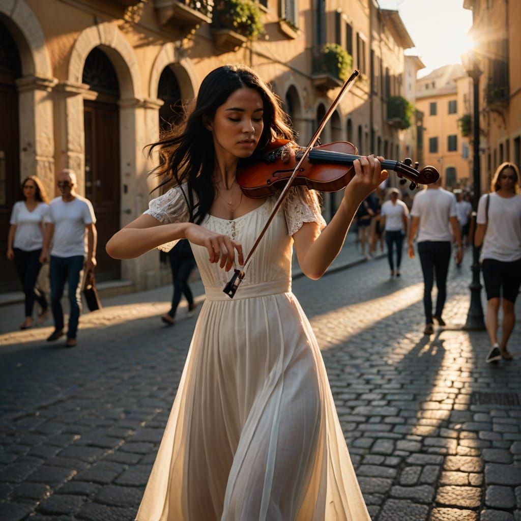 Italian Violinist in Soft Focus