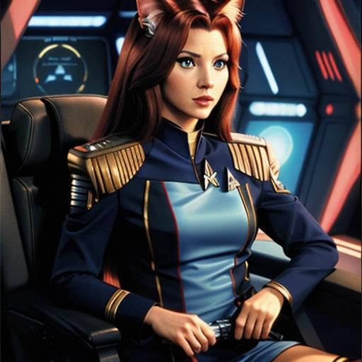 Feline Starfleet Officer Doctor T'Ana Reimagined