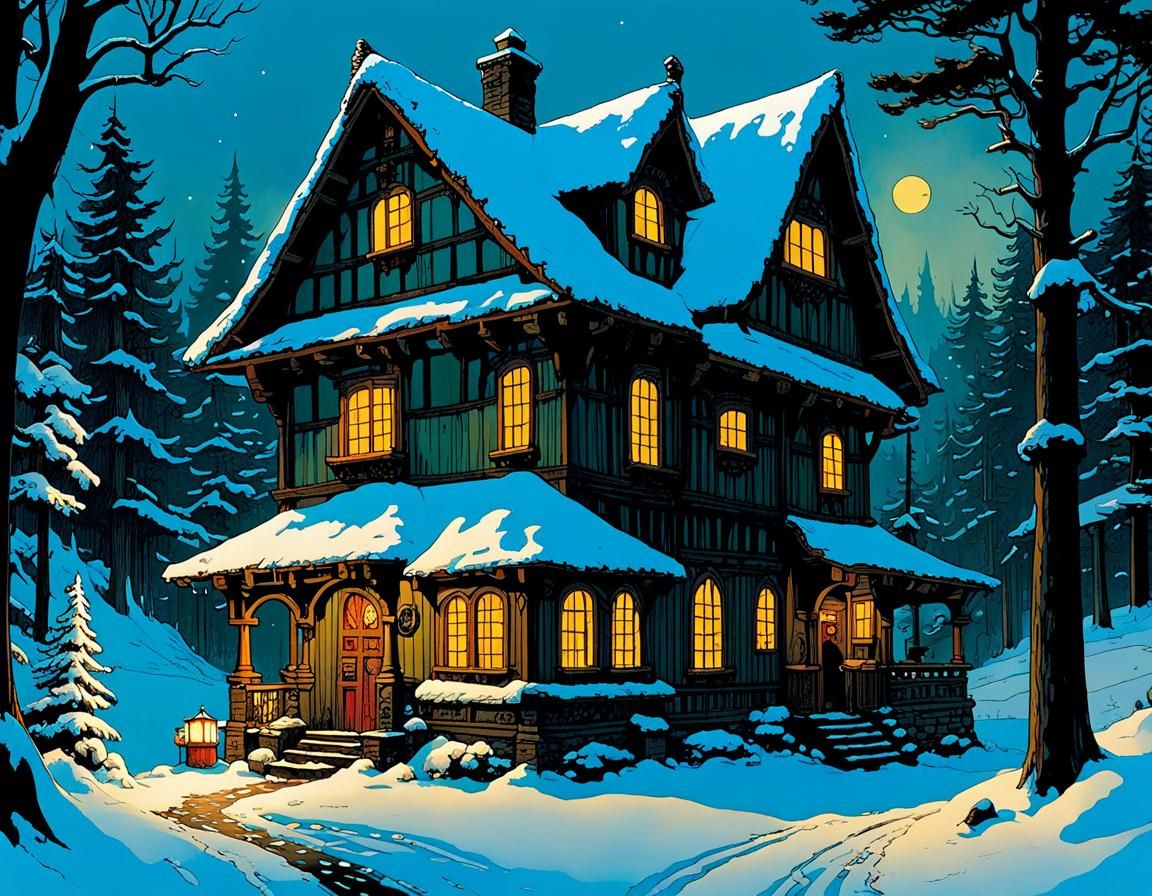 Intricate Cozy Home in Storybook Style