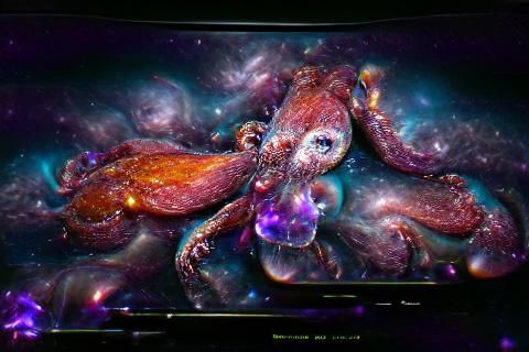 Abstract Tentacle Design in Flowing Style