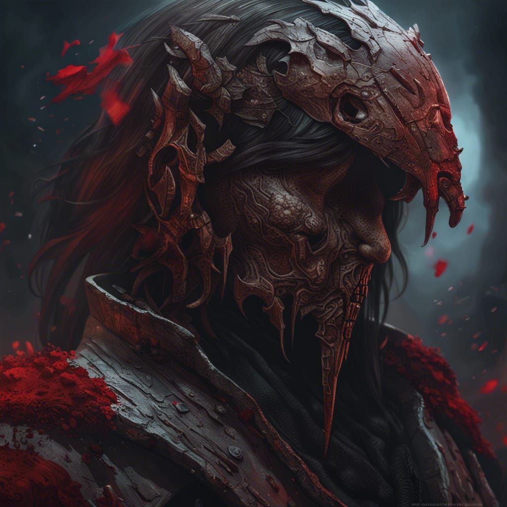 Intricate Scythe Wielder: Hyperdetailed Fantasy Portrait