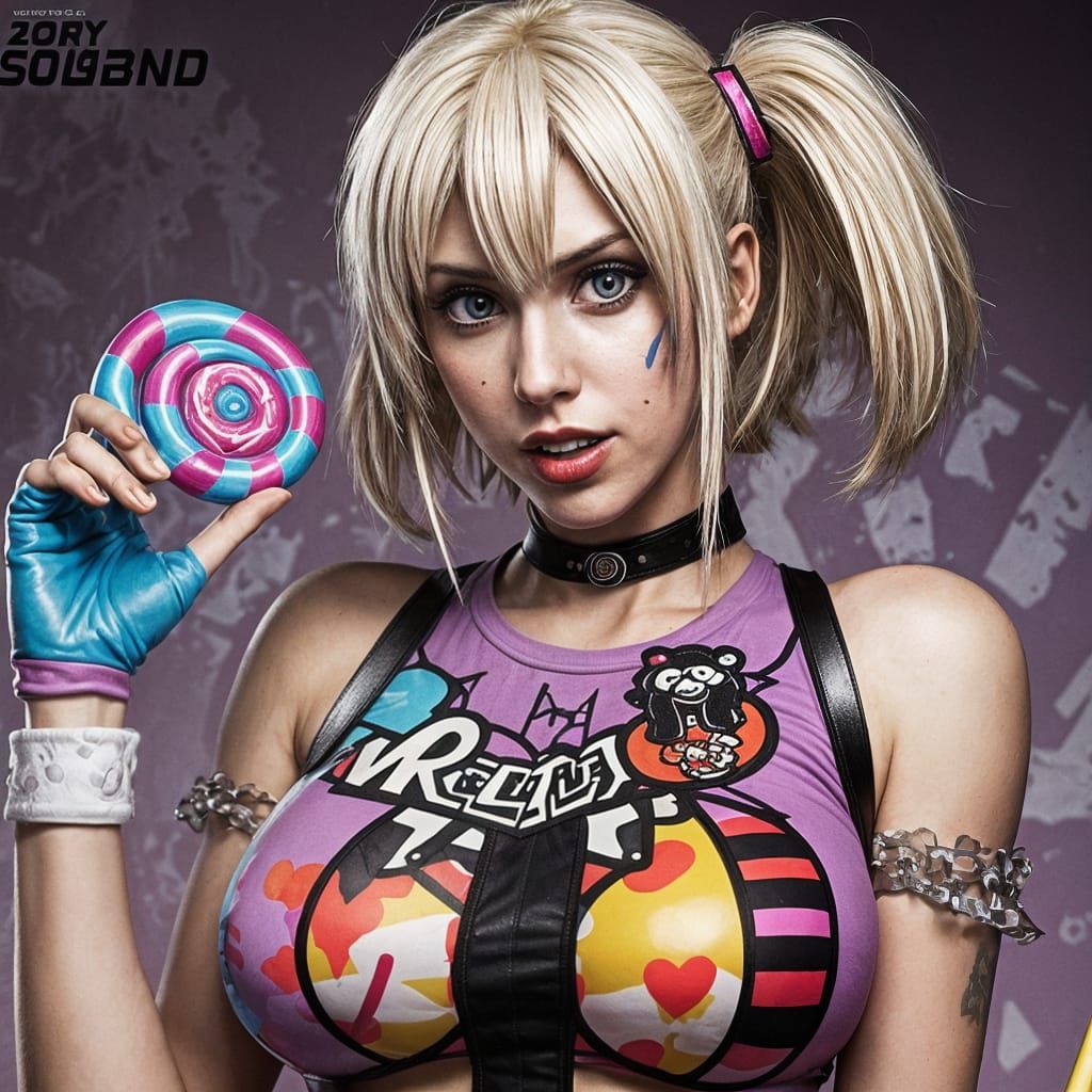 Lollipop Chainsaw in Vibrant Pastel Art