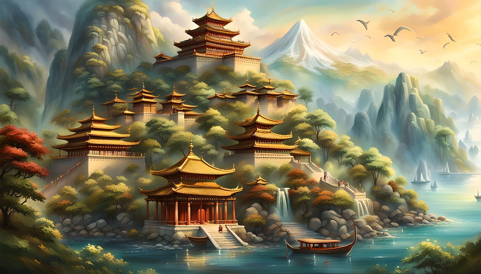 Serene Temples Evoke Spiritual Connection to Nature