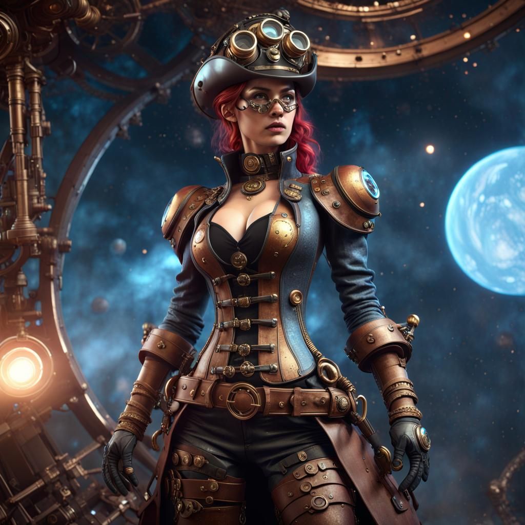 Futurist Steampunk Pirate