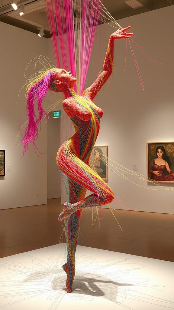 String Art Sculpture