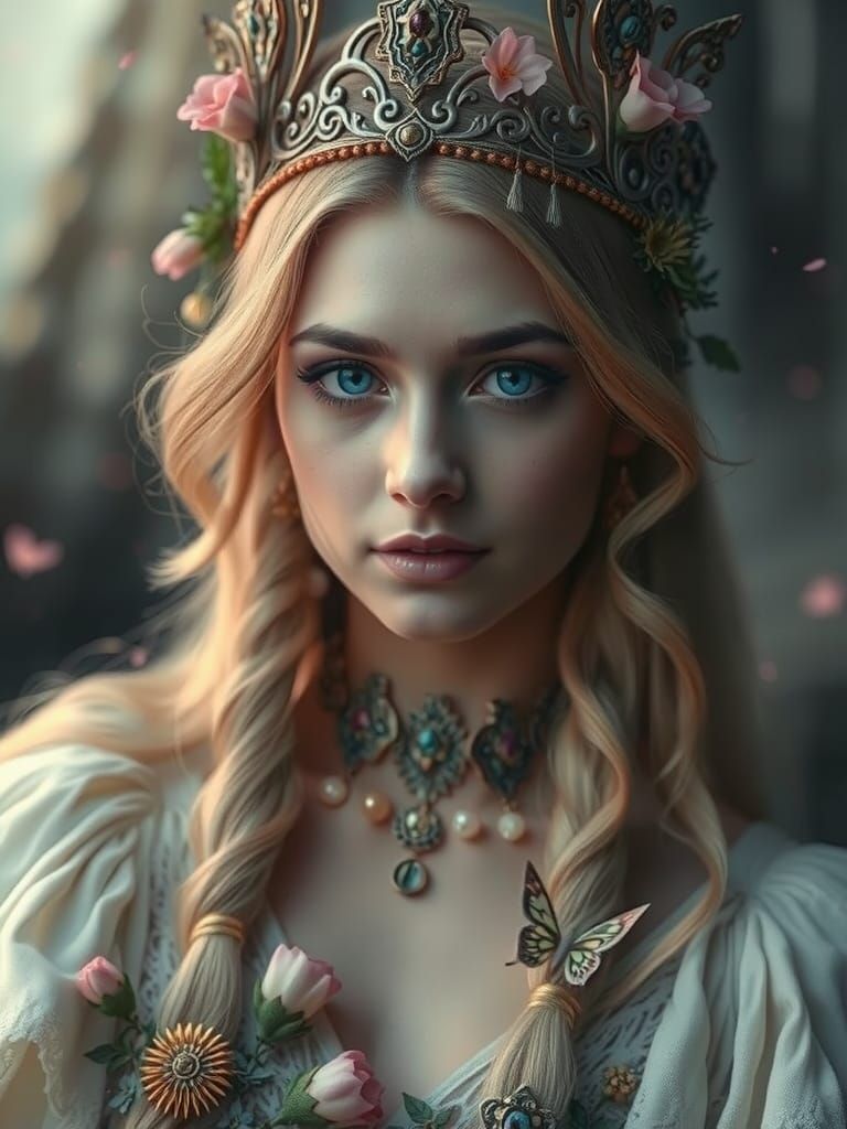 Goddess Portrait in Enchanting Magical Kingdom