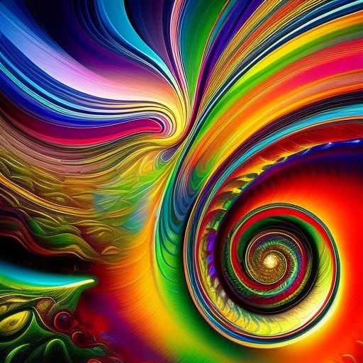 Majestic Snail: Hyperrealistic Digital Illustration