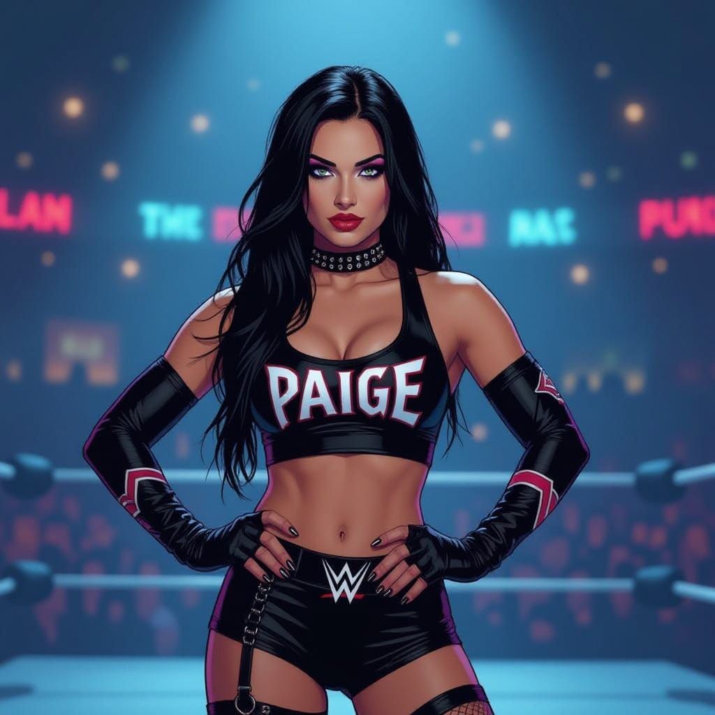 Futuristic Paige Wrestling Icon Blends London Streets with N...