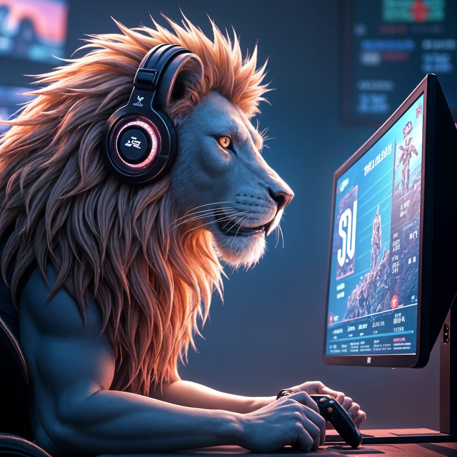 Crypto Gaming Art in 3D Anime Style