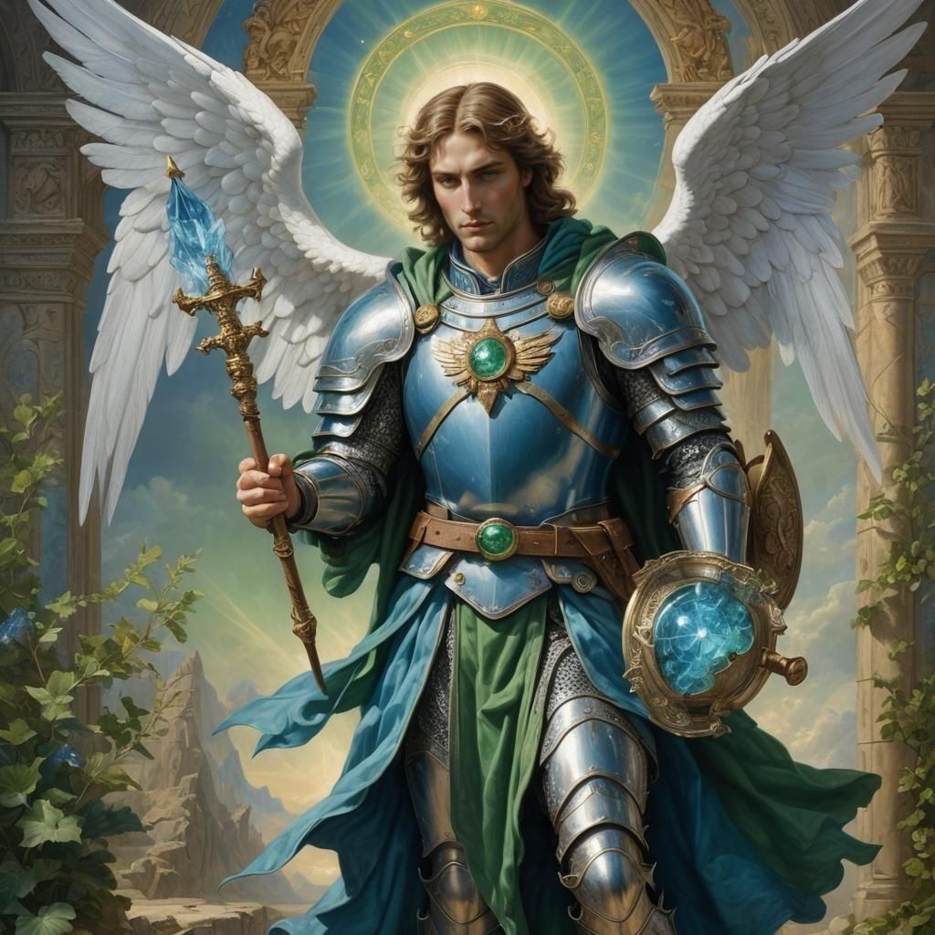 Archangel Raphael: Angel of Healing in Hyperrealism