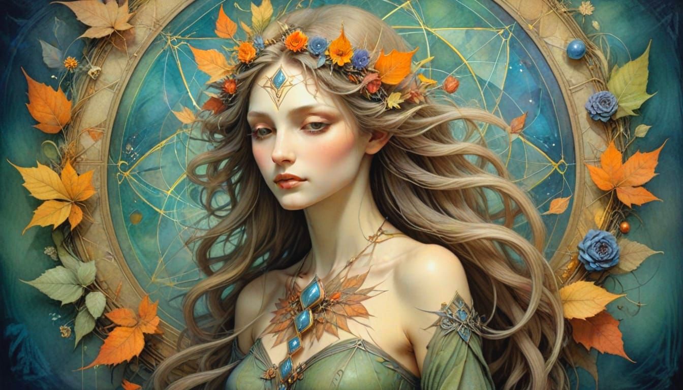 Autumn Equinox: Scintillating Floral Dreamscape