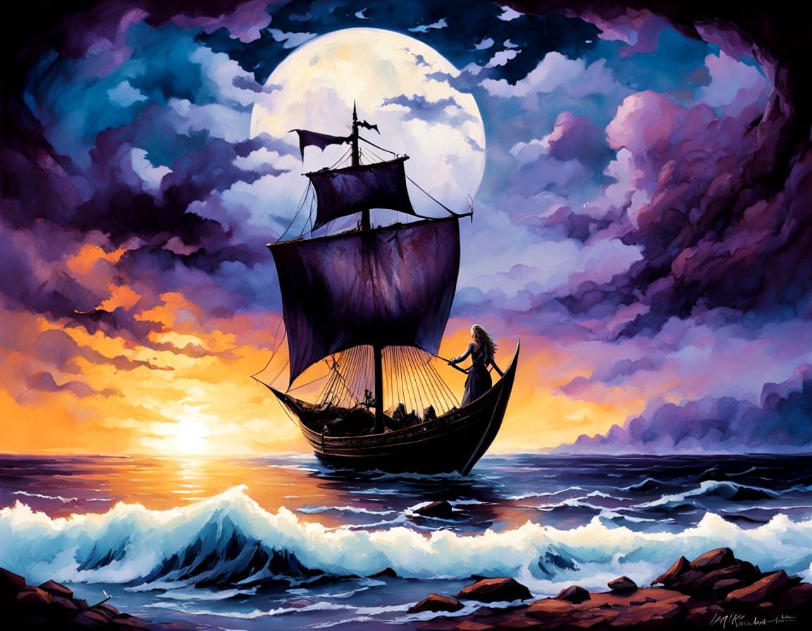 Viking Shieldmaiden with Bird: Gothic Norse Compassion