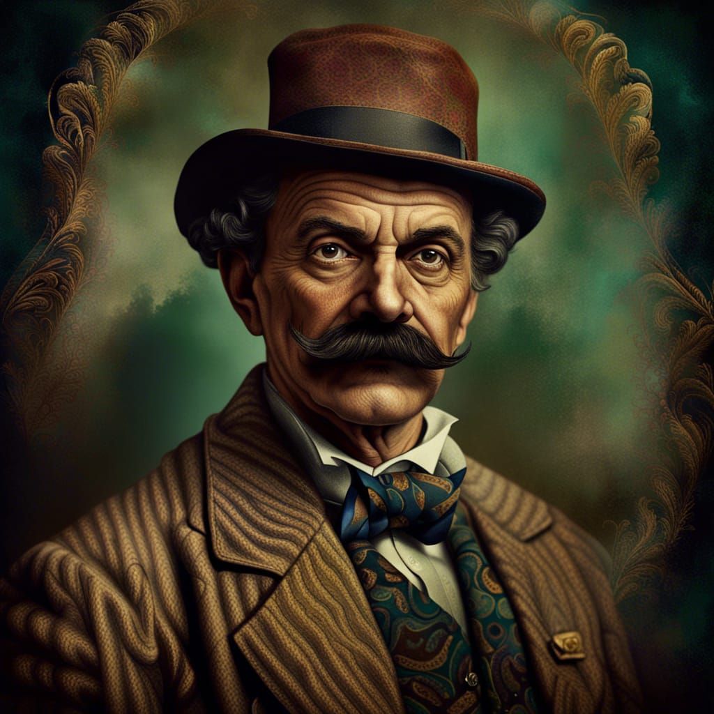 Vintage Portrait of a Brazilian Man in 1930s Style