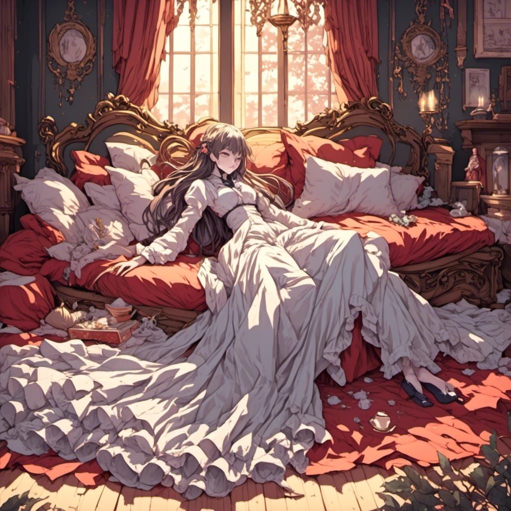 Fantasy Anime: Noble Lady in Sleeping Chambers
