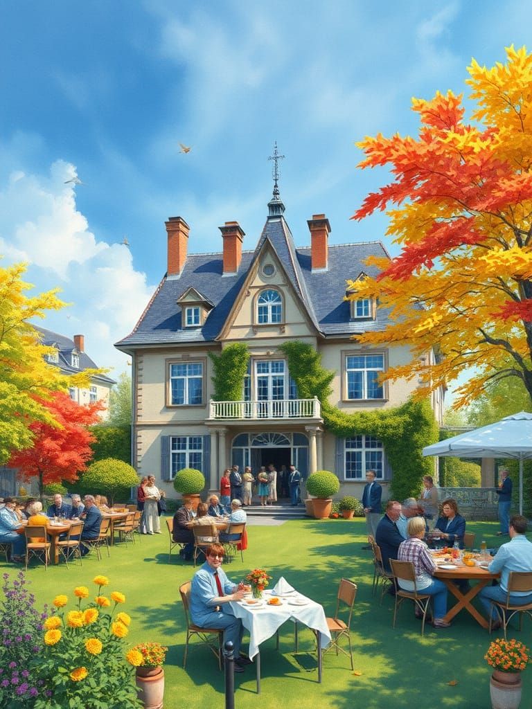 Lavish Spring Garden Party in Chateau Style