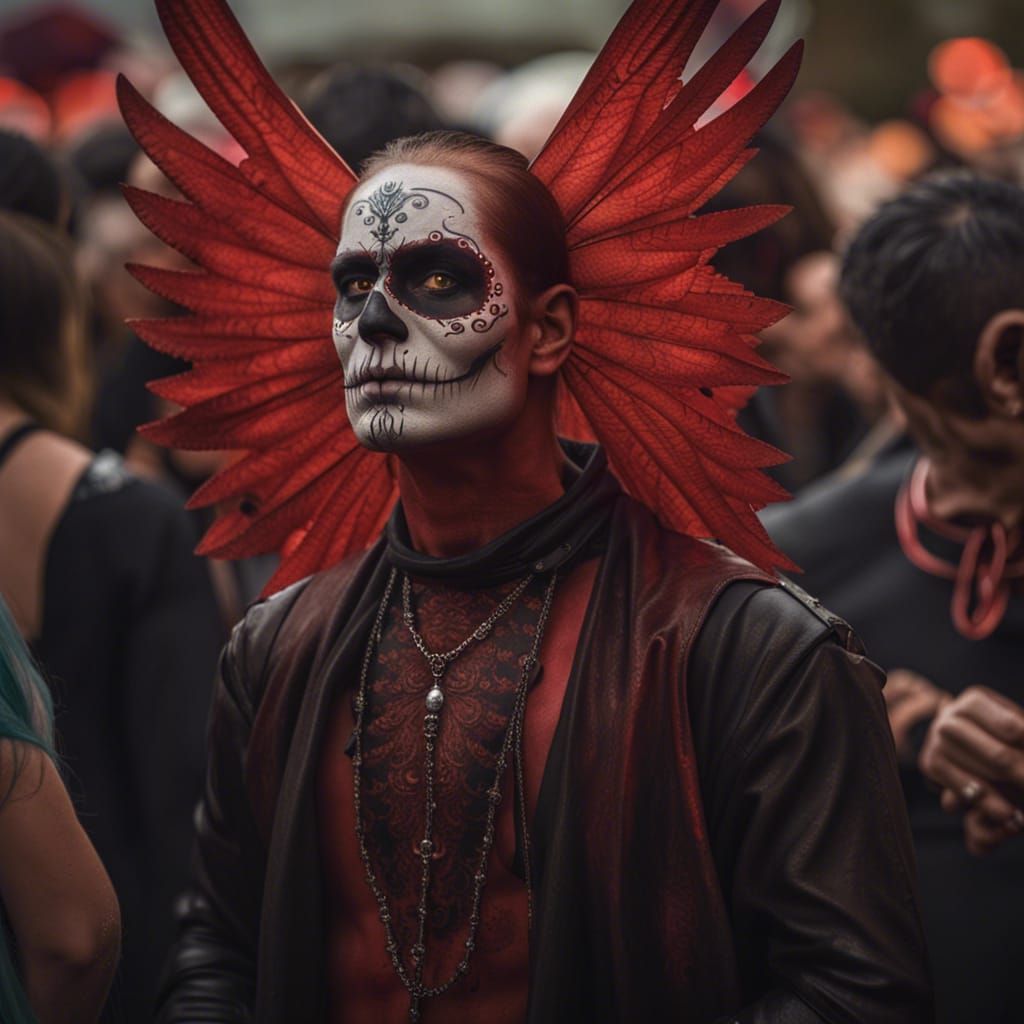Demon at Dia de los Muertos Celebration