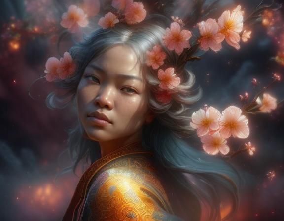 African-Chinese Shaolin: Hyperrealistic Digital Portrait