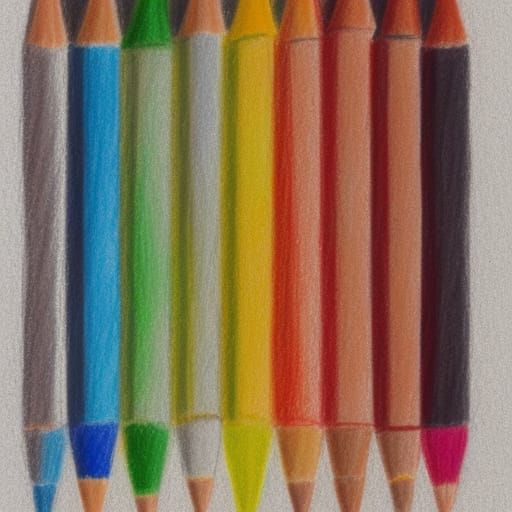 crayon drawing of a crayon, crayon,