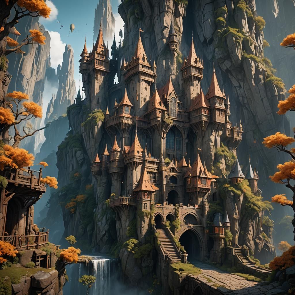 Fantastical Matte Painting in Deep Color