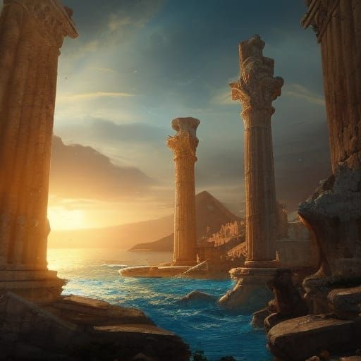 Lost City of Atlantis: Grecian Architecture