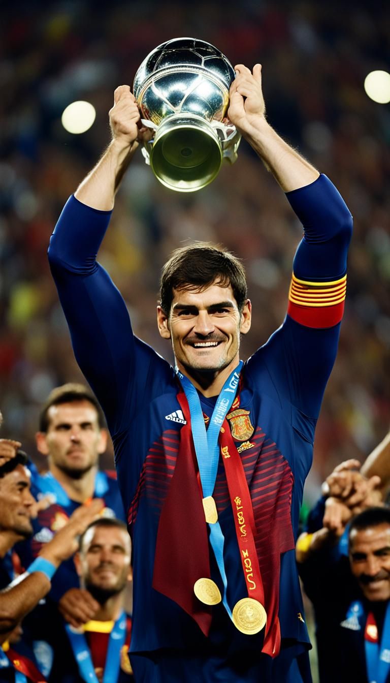 Iker Casillas Lifts World Champion Cup