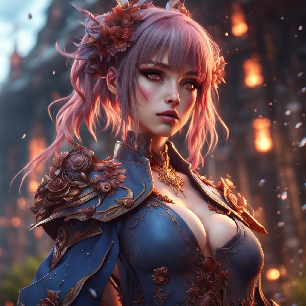 Anime Girl in Detailed Fantasy Art