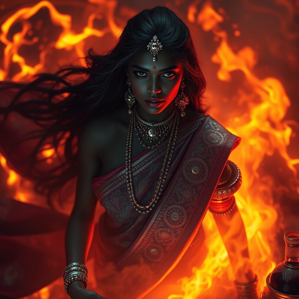 Cybernetic Alchemist in Chennai: Digital Art Masterpiece