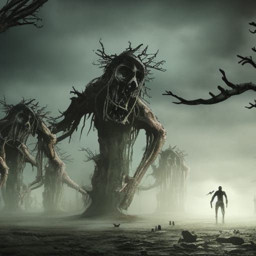 Epic Zombie Apocalypse Digital Matte Painting