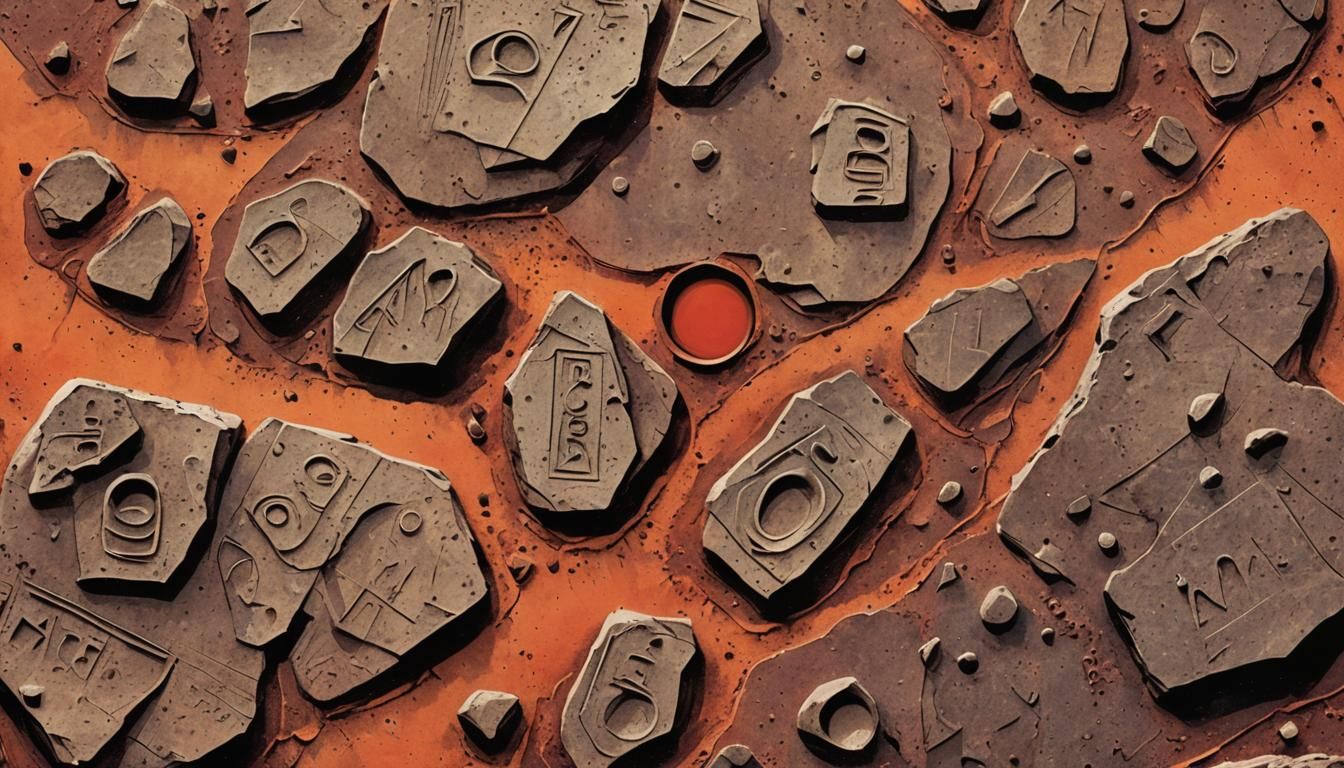 Retrofuturistic Martian Hieroglyphs in Comic Book Art