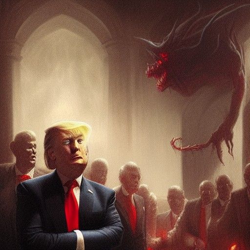 Evil Monster Tie in HD Horror Style