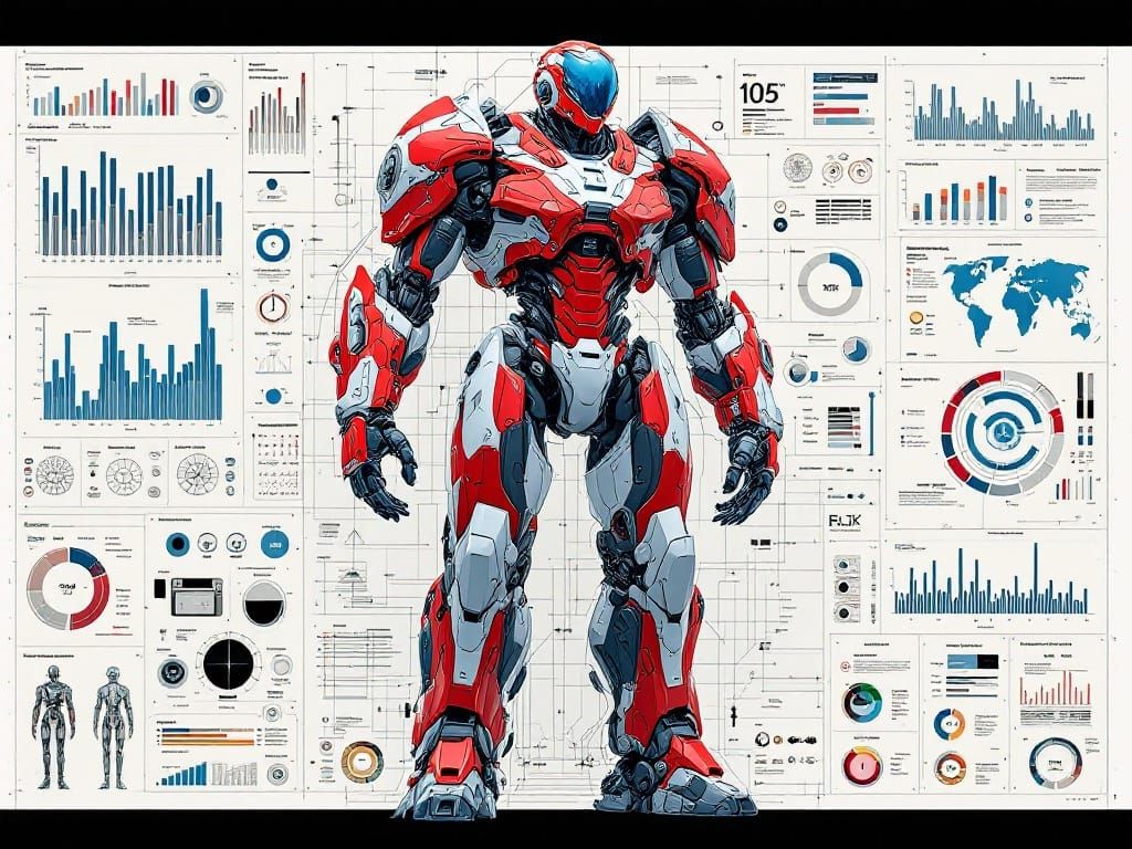 Hyper-Alloy Combat Android in Futuristic Mechanical Design