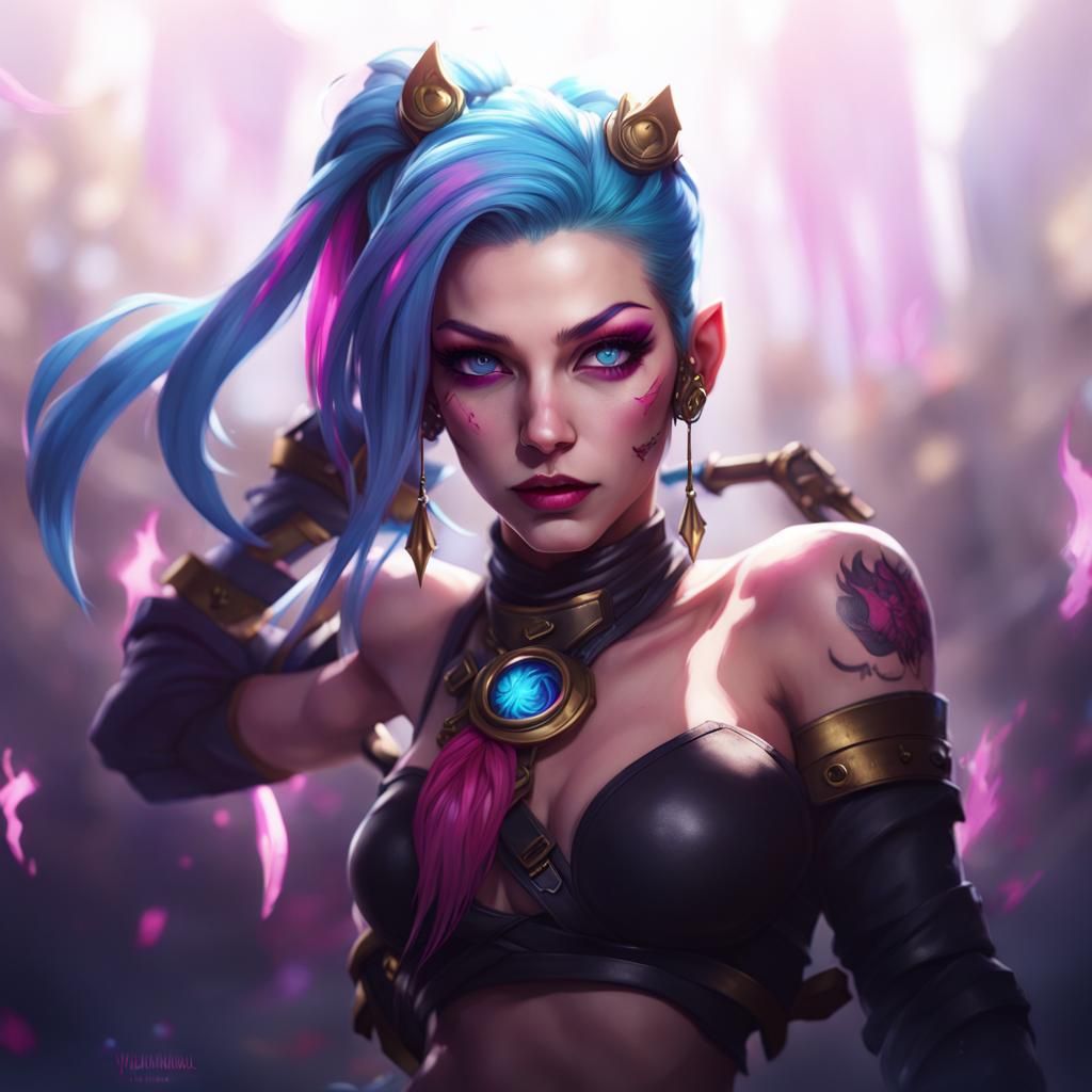 Jinx-Inspired Dark Fantasy Art in Unreal Engine