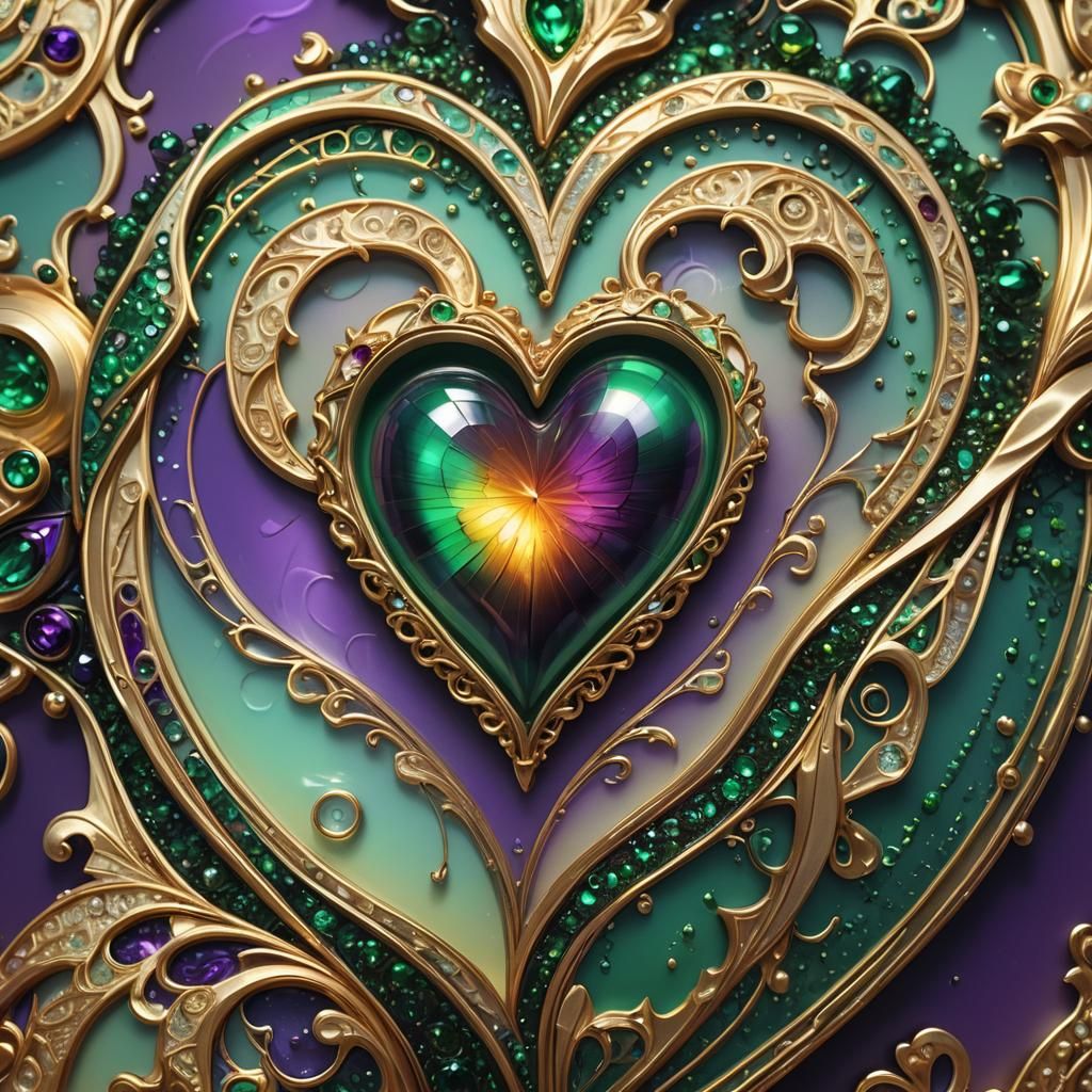 Love Heart Design on Navel, Fantasy Concept Art