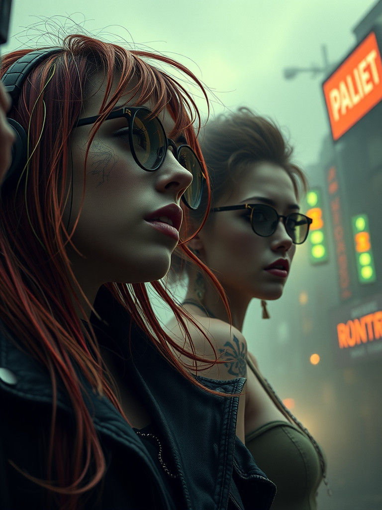 Grunge Punks in Dystopia as Precise Art Photography