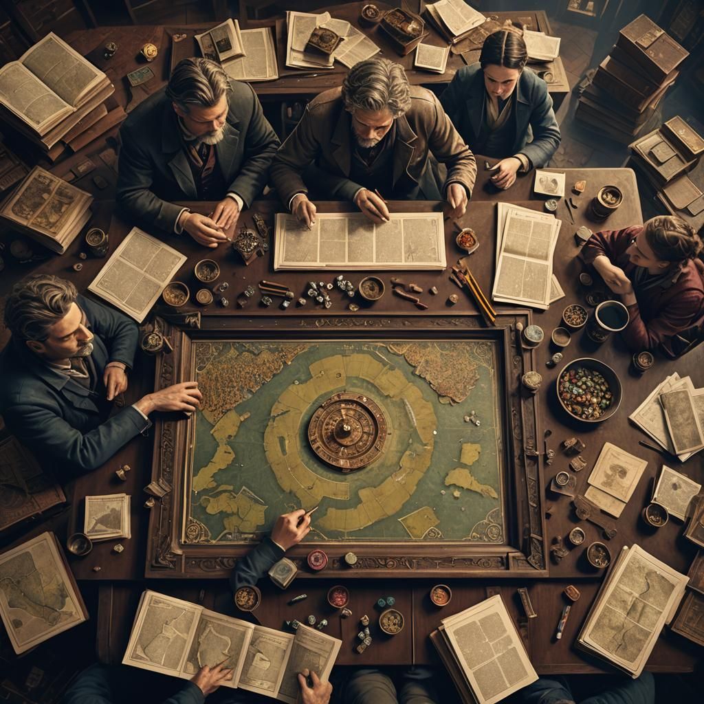 Epic TTRPG Game Night Digital Matte Painting