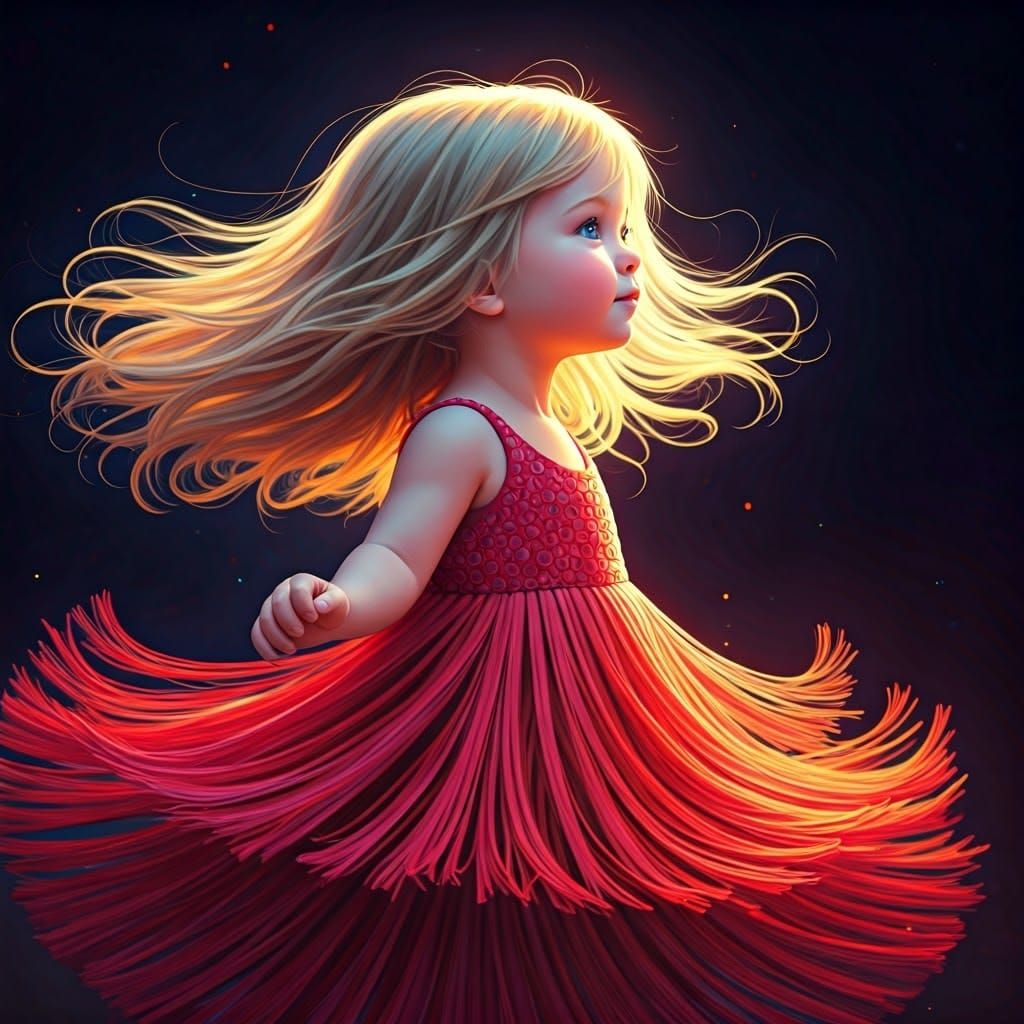 Dancing Whimsy in Crimson Red Fringe Dress