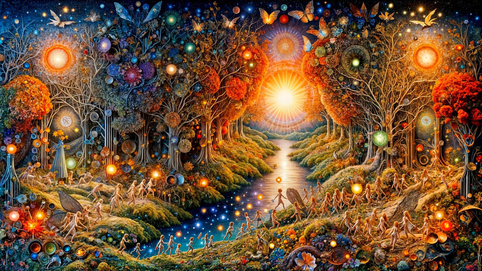 Summer Deity's Maximalist Funeral Procession in Kirigami Sty...