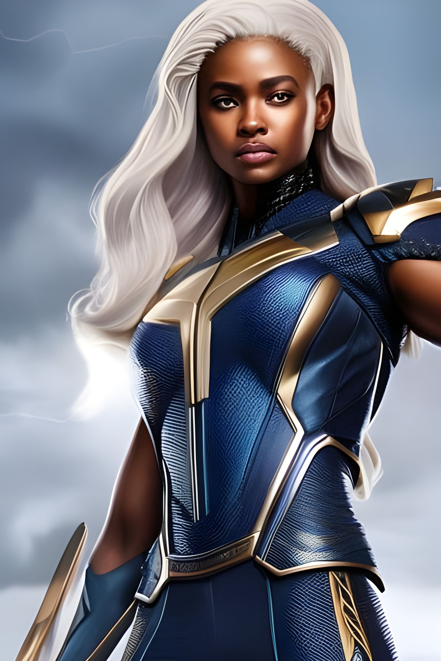 Marvel's Storm: Hyperdetailed Photographic Portrait