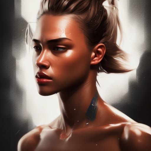 Tough Boxing Girl: Hyperdetailed Portrait in Unreal Engine